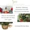 18" Pre-Lit Mixed Pine Artificial Christmas Tree with Holly Berries & Pinecones, Clear LED Lights